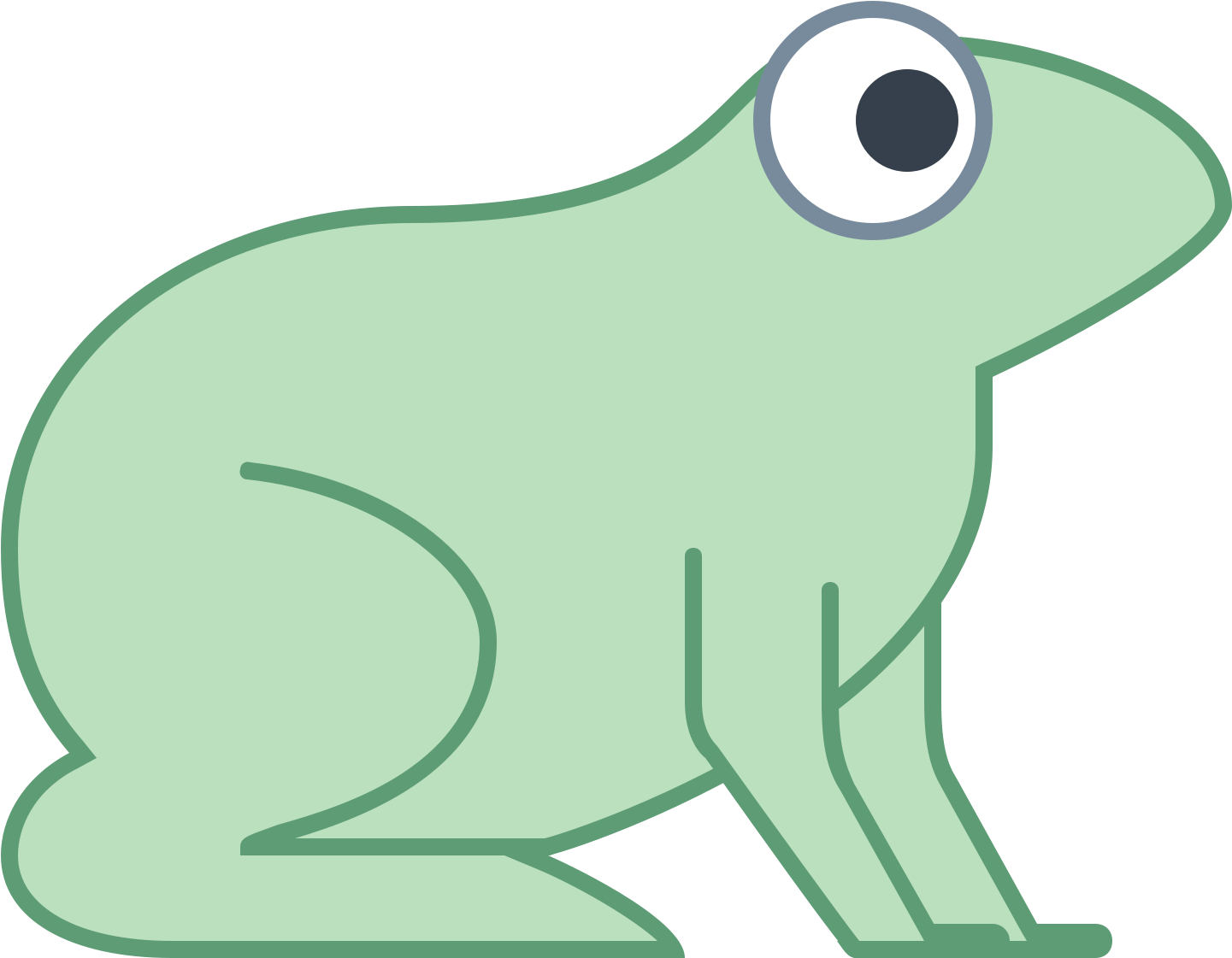It's An Image Of The Side Profile Of A Frog - Rana Png (1600x1600), Png Download