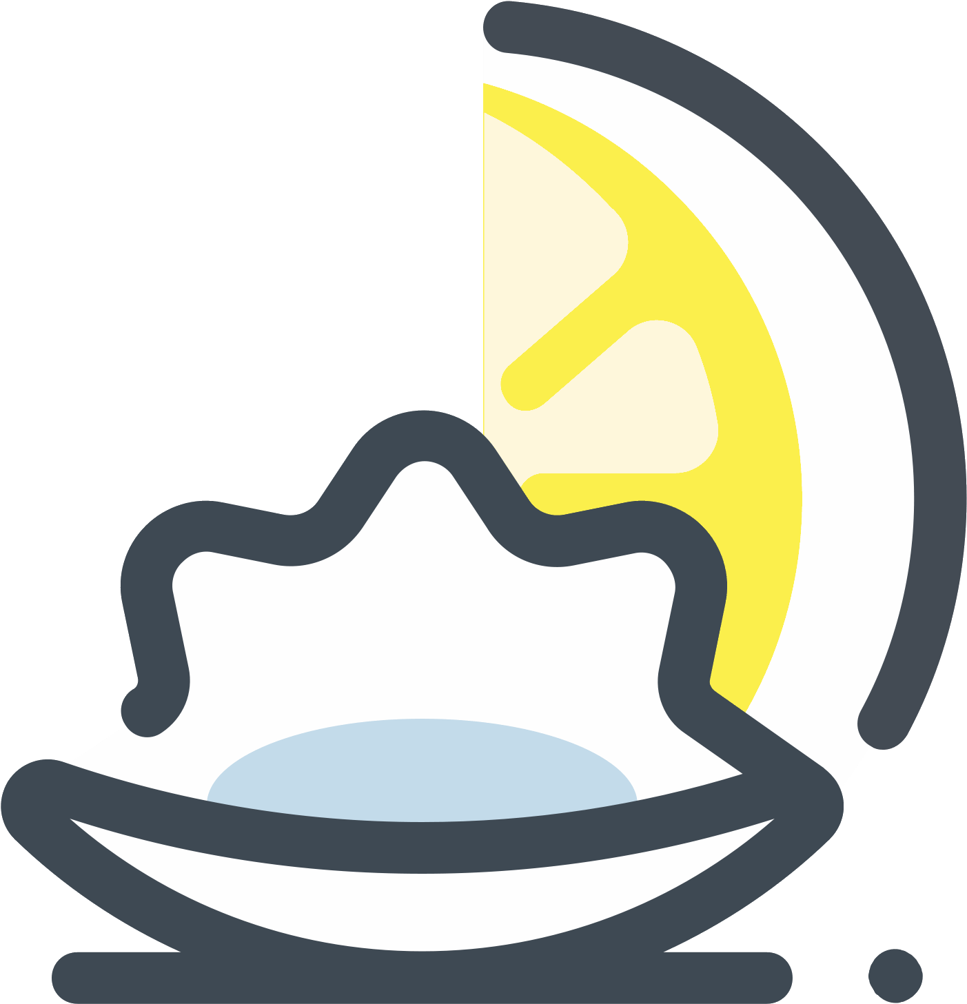 Oysters With Lemon Icon - Icon (1600x1600), Png Download