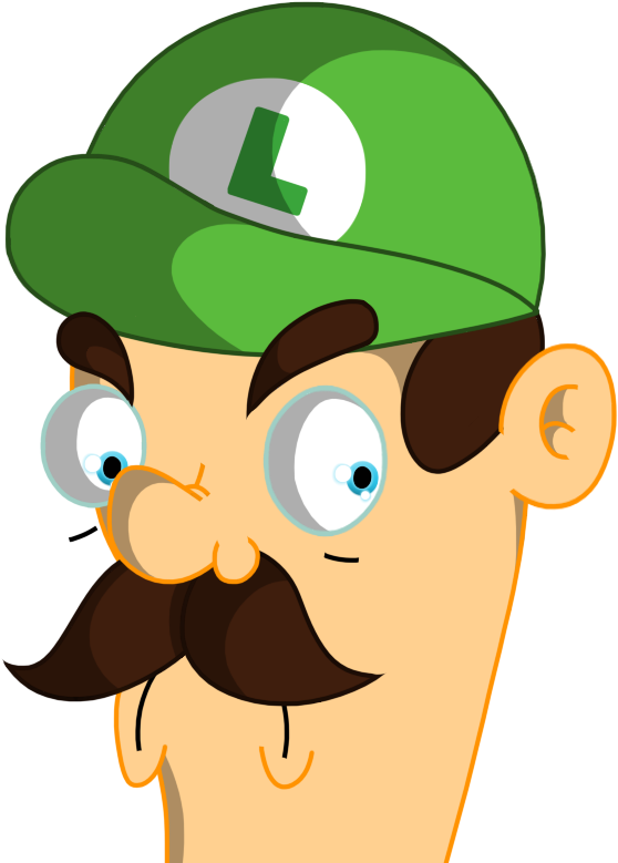 The Internet Reacts To Luigi's Death Stare - Video Game (800x800), Png Download