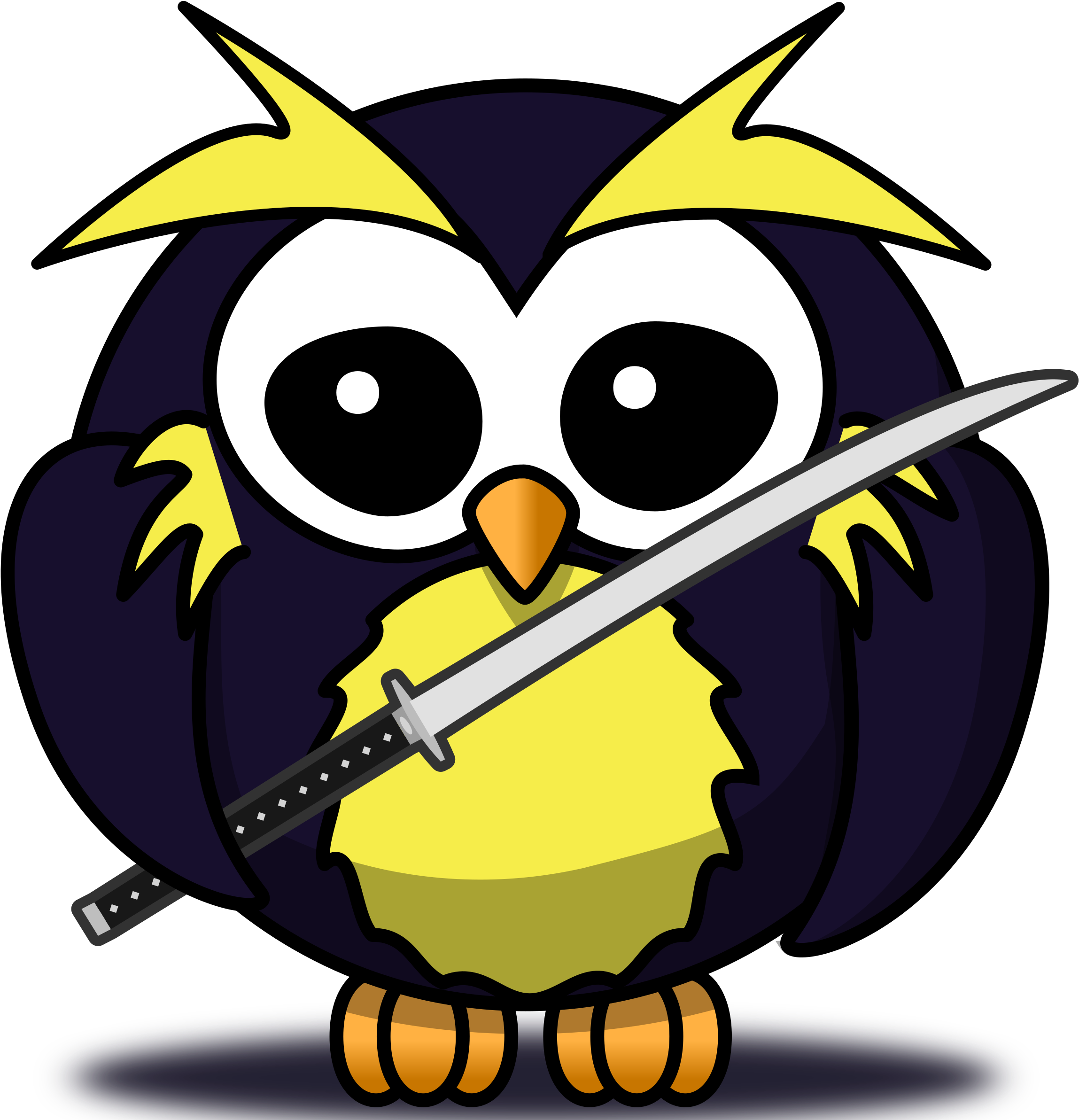 Big Image - Cartoon Owl Shower Curtain (2400x2400), Png Download