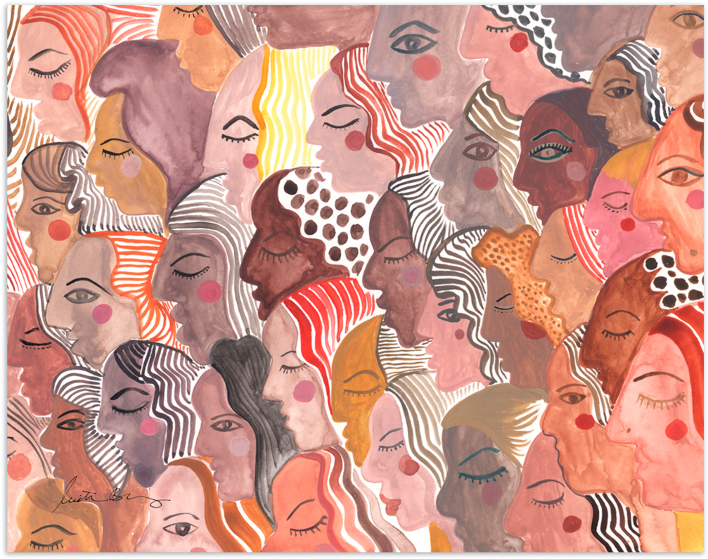 In Chorus Art Print By Justina Blakeney® (1024x1024), Png Download
