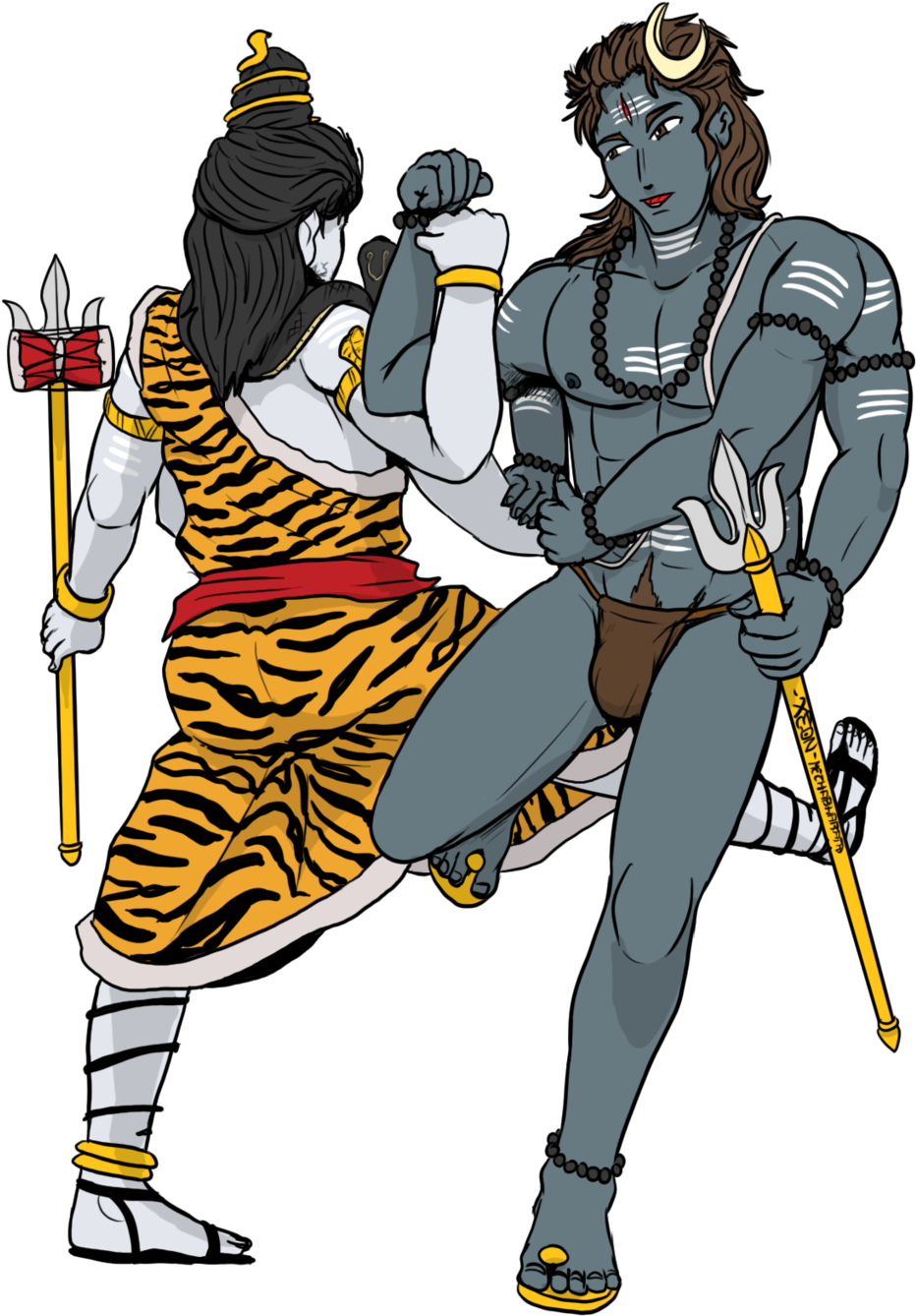 Shiva & Bhairav - Bhairav Png (1024x1365), Png Download