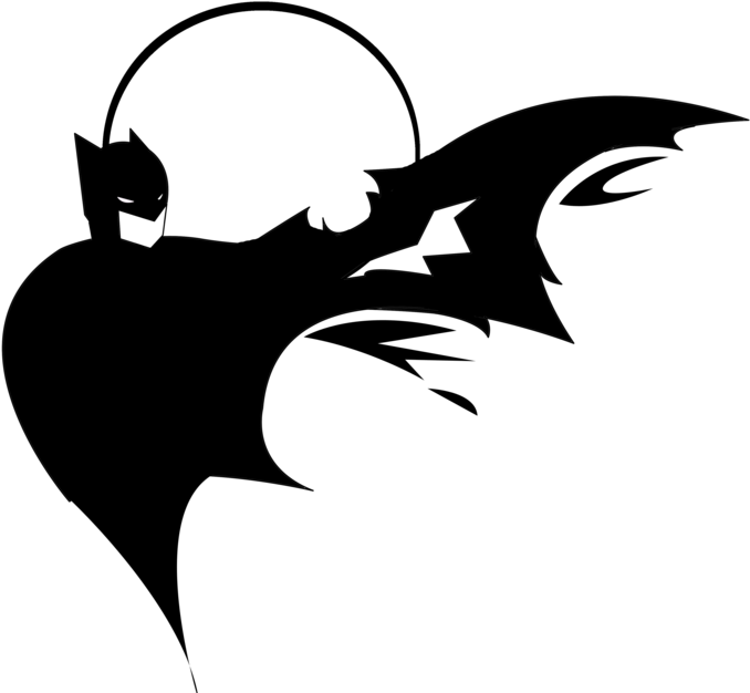 Bats Silhouette By Chrisyaro - Batman Silhouette Vector (900x627), Png Download