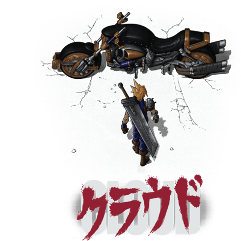 Cloud - Cloud Strife Akira (571x506), Png Download