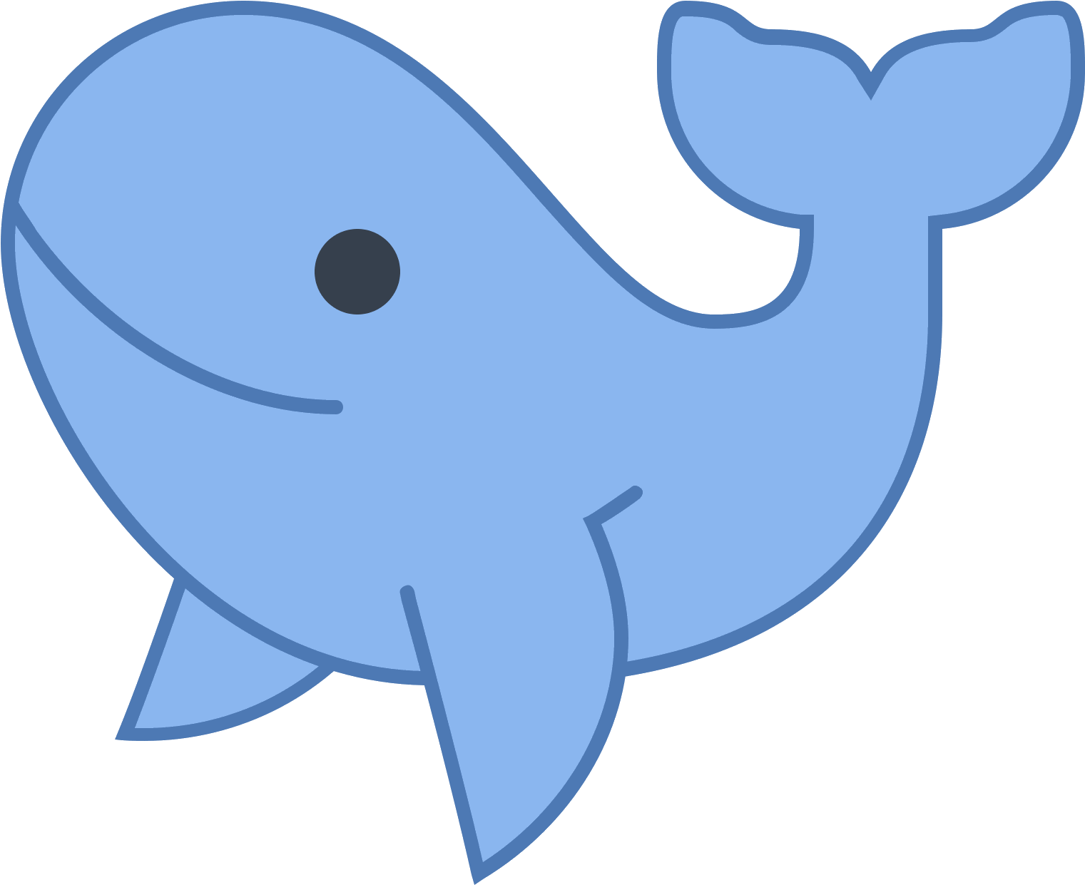 This Is A Picture Of A Whale, Almost Like A Humpback - Blue Whale Icon (1600x1600), Png Download
