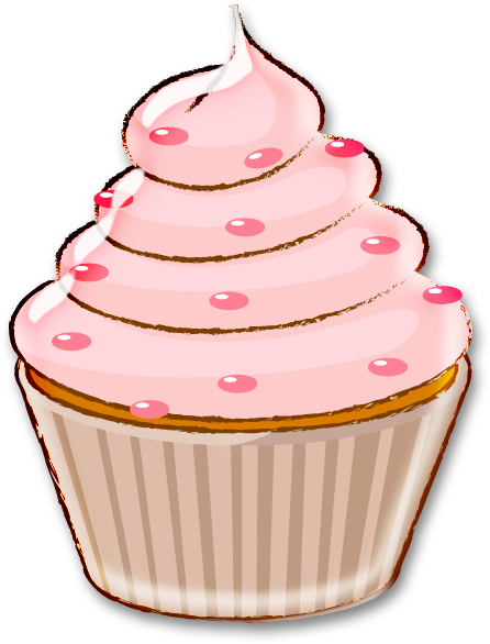 Cupcake Png, Cupcake Images, Cupcake Illustration, - Dibujos De Un Ponque (446x586), Png Download
