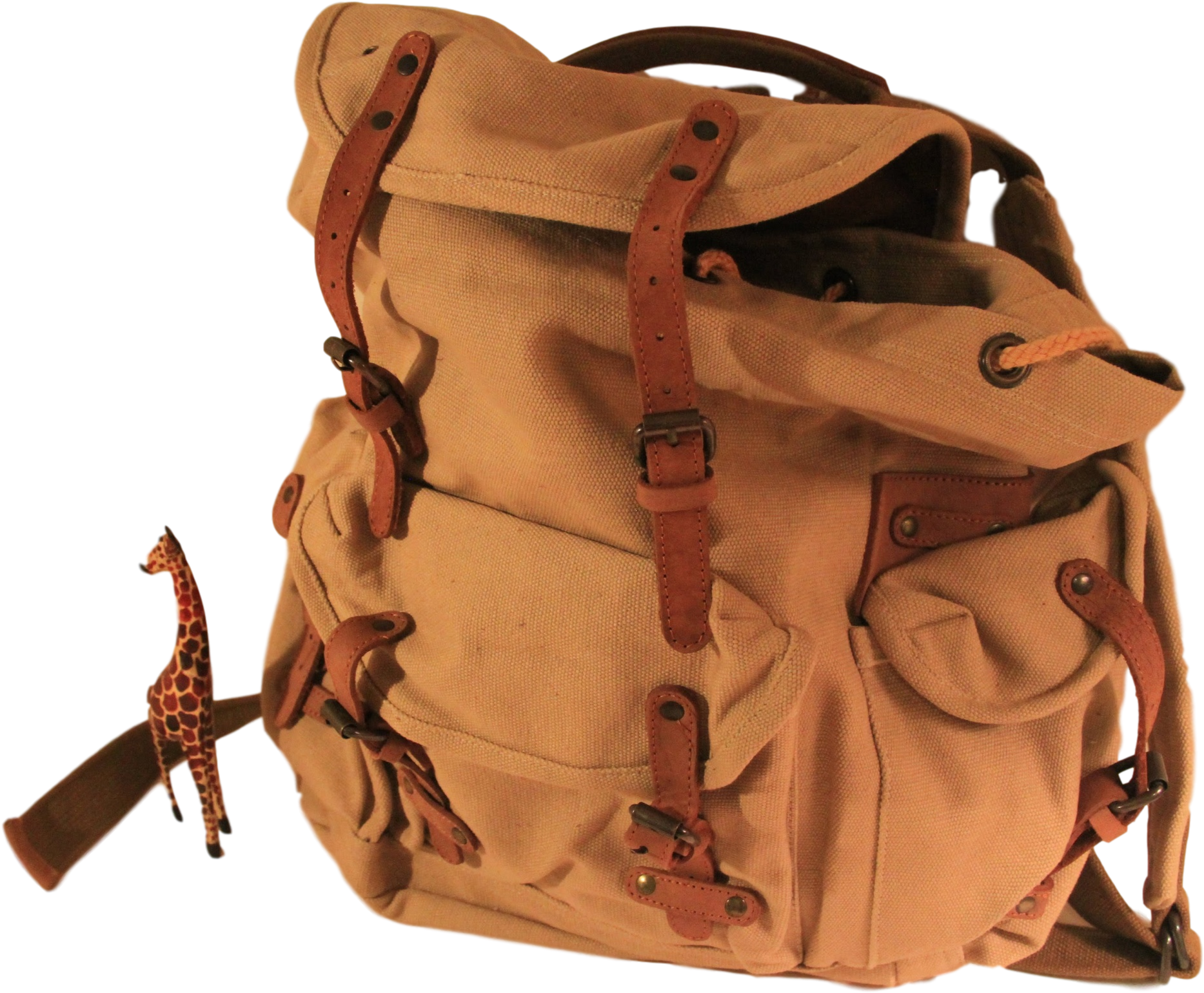 Rucksack Backpack Old School Worm Canvas Heavy Duty - Backpack (2508x1672), Png Download