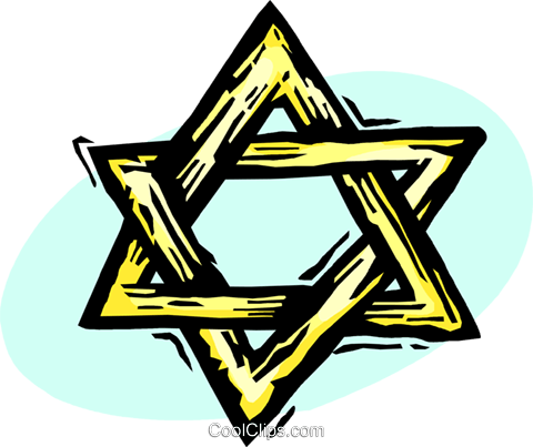 Star Of David Royalty Free Vector Clip Art Illustration (480x403), Png Download