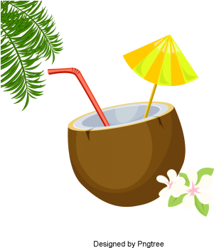 Delicious Coconut Creative Material Design, Coconut, - Illustration (360x360), Png Download