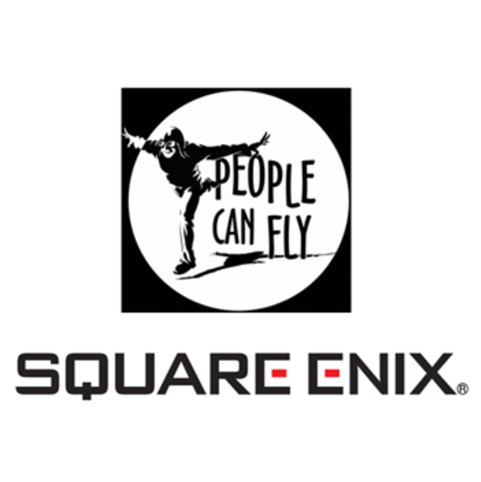 1 People Can Fly X Square Enix Logo Small - Square Enix (1200x675), Png Download