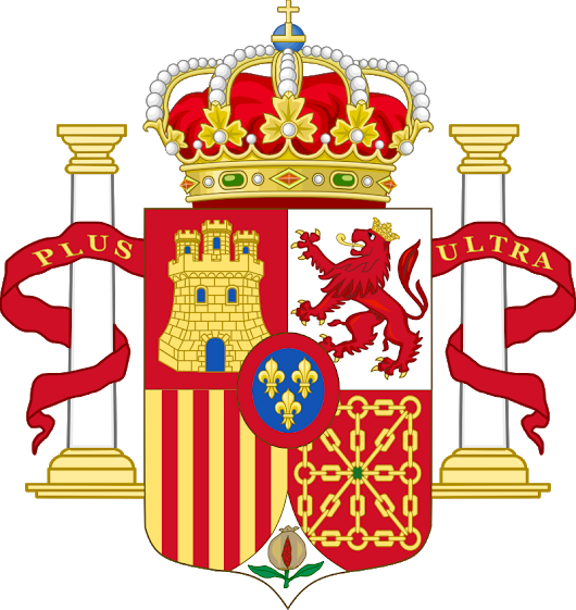 Photo - Spanish Royal Family Coat Of Arms (530x561), Png Download