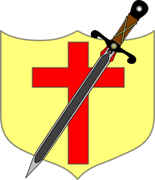 Sword And Shield - Clip Art (516x598), Png Download