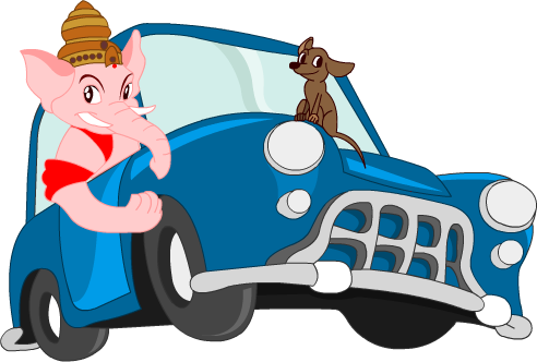 Auto Junction Ganesh Chaturthi Icon - Happy Ganesh Chaturthi For Car (492x332), Png Download