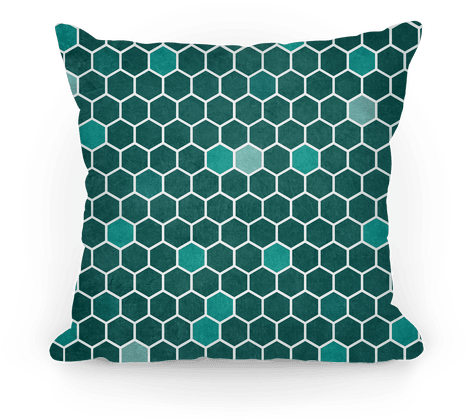 Hexagon Pattern Pillow - Hexagon Bag Pattern (484x484), Png Download
