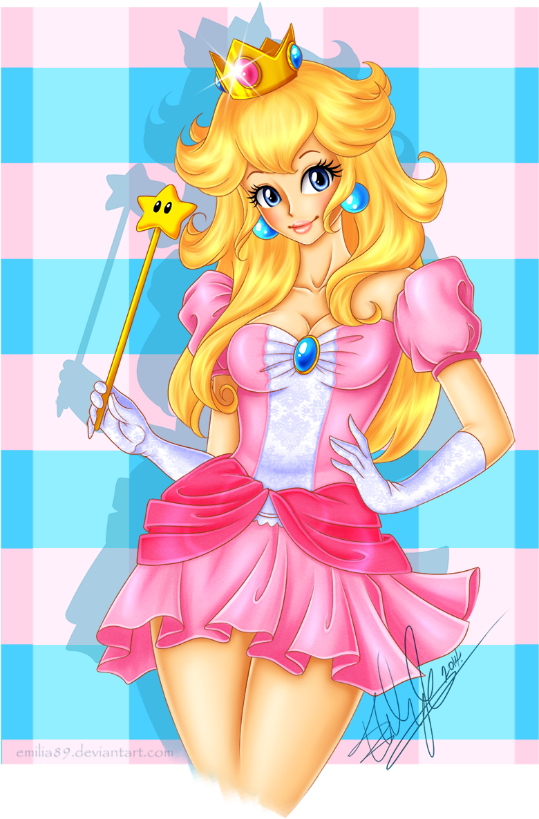 Bowser And Peach Blog Http - Princess Peach Deviantart Kia (900x1249), Png Download