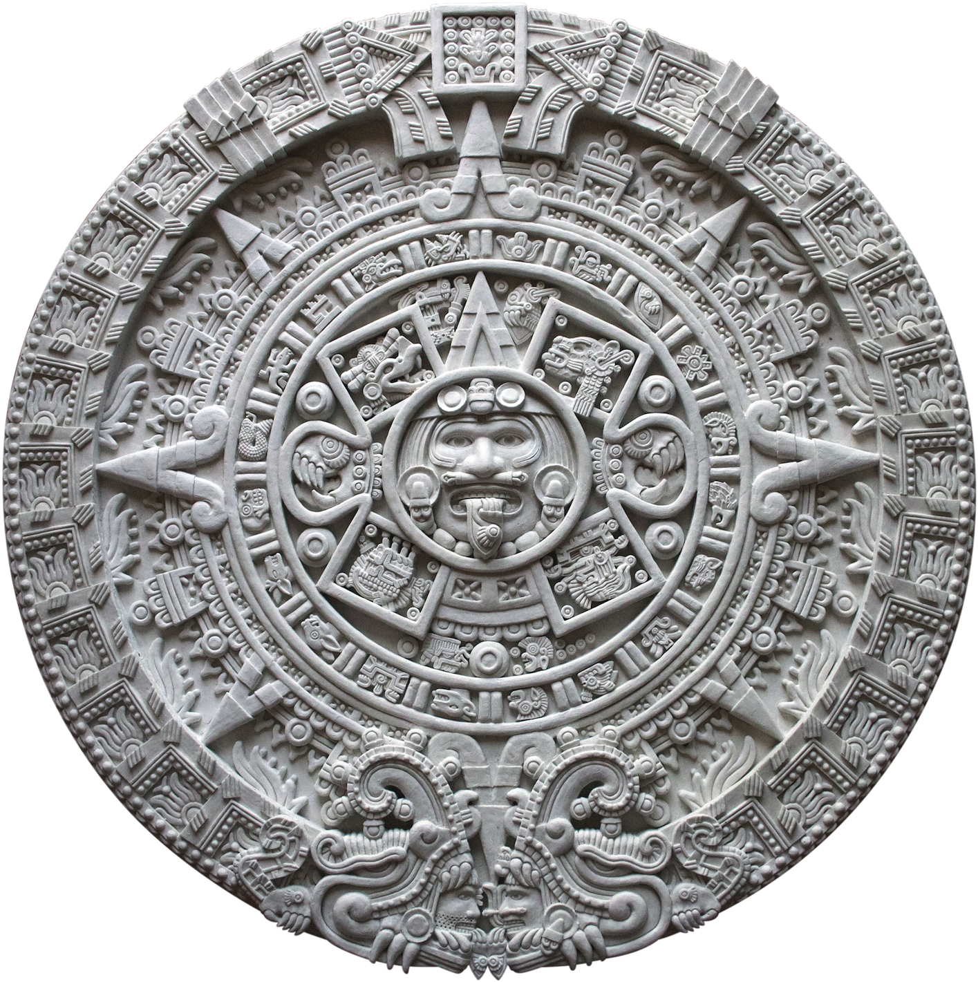 Aztec Calendar - Aztec Calendar Sun Stone (1500x1490), Png Download