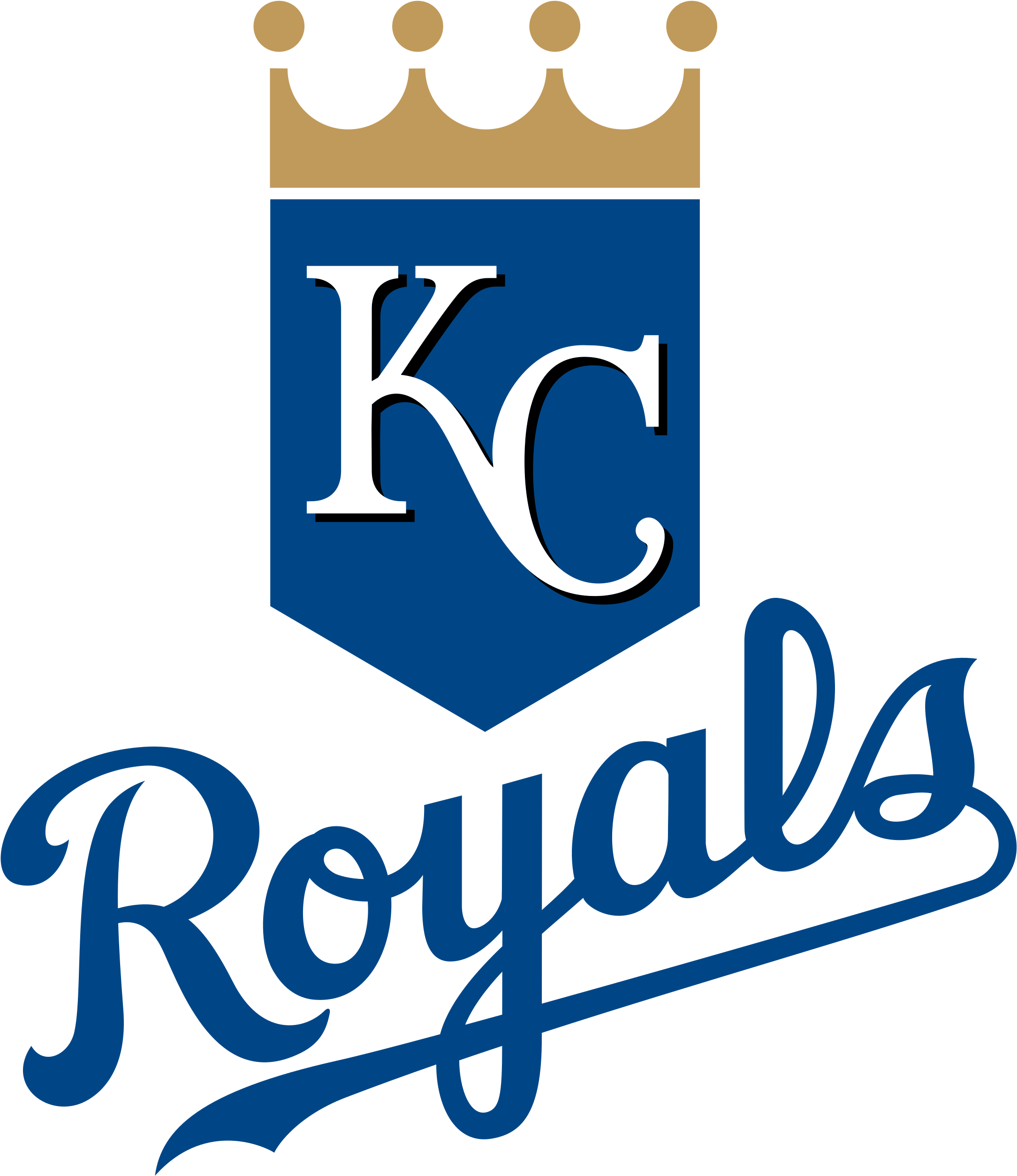 Kansas City Royals Logo Transparent - Kansas City Royals Logo (2400x2800), Png Download