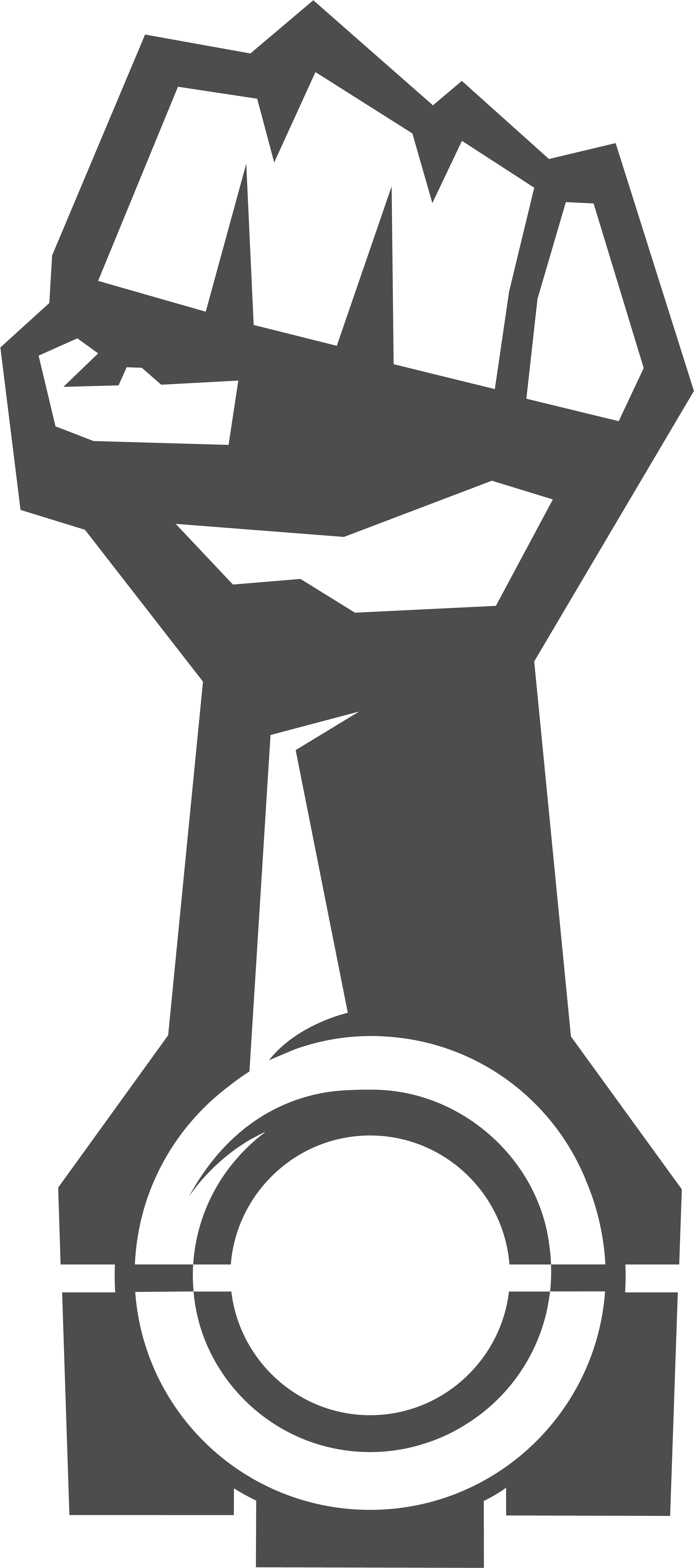 Grey-fist - Symbol (4000x8333), Png Download