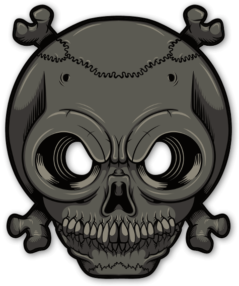 Glowing Eyes - Skull Sticker - Eye (505x600), Png Download