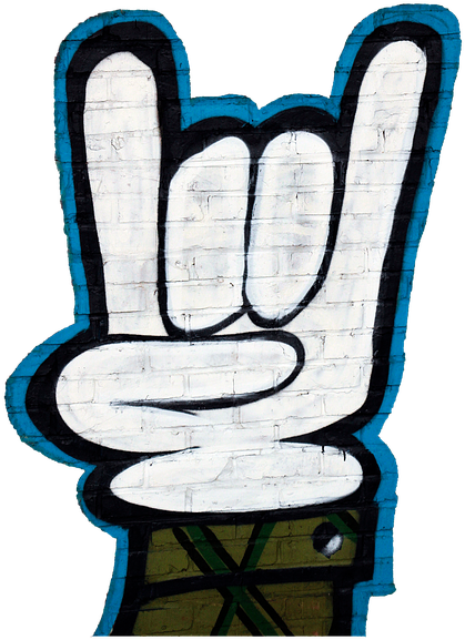 Graffiti, Hand Signals, Png, Isolated, Corna - Graffiti Thug Life (480x720), Png Download