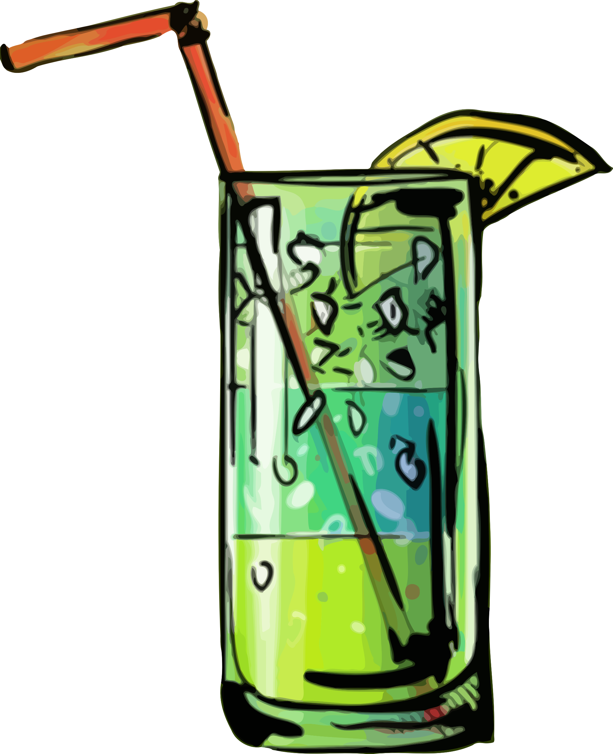 This Free Icons Png Design Of Blue Lagoon Cocktail (1952x2400), Png Download
