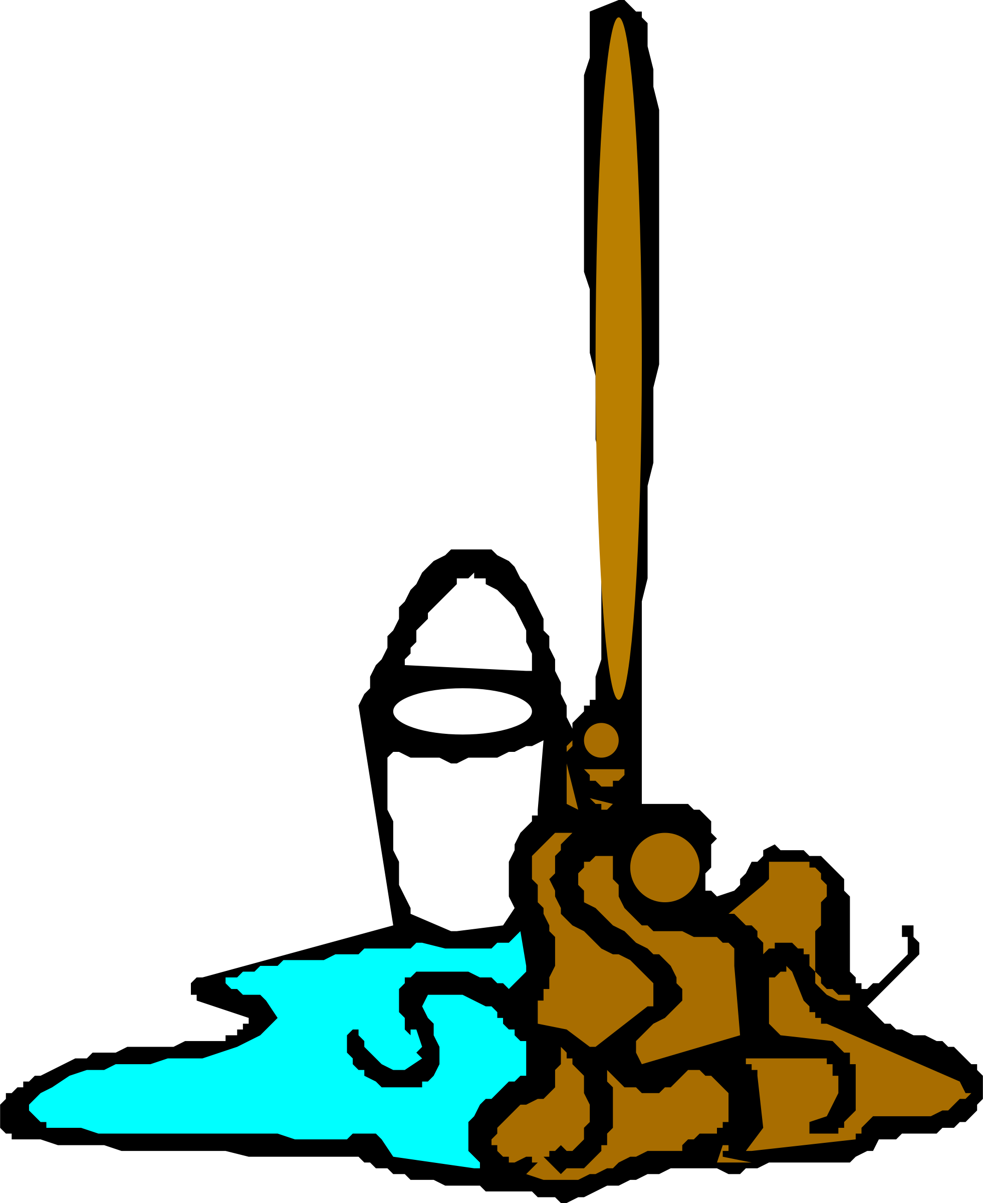 This Free Icons Png Design Of Mop And Bucket (1962x2400), Png Download