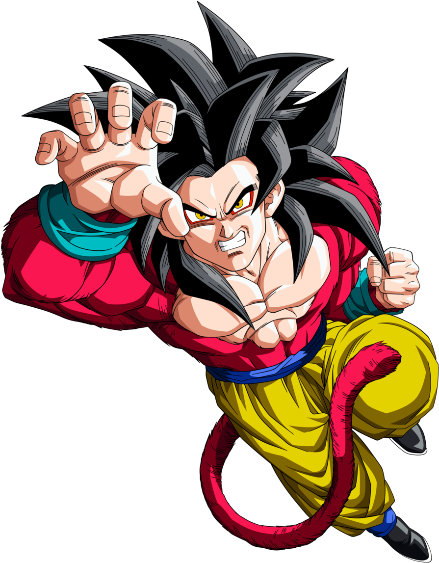 No Caption Provided - Sangoku Super Sayen 4 (900x1167), Png Download