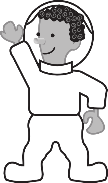 Astronaut (354x597), Png Download