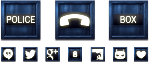 Tha Doctor Who Icons Hummm I Guess Those Are Good For - Doctor Who Icon (530x268), Png Download