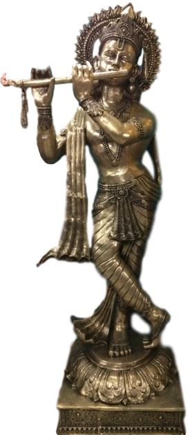 Huge Brass Ganesh - Deity (276x634), Png Download