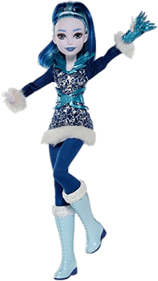 Dc Super Hero Girls Frost Action Figure - Superhero Girl Frost Boneca (309x550), Png Download