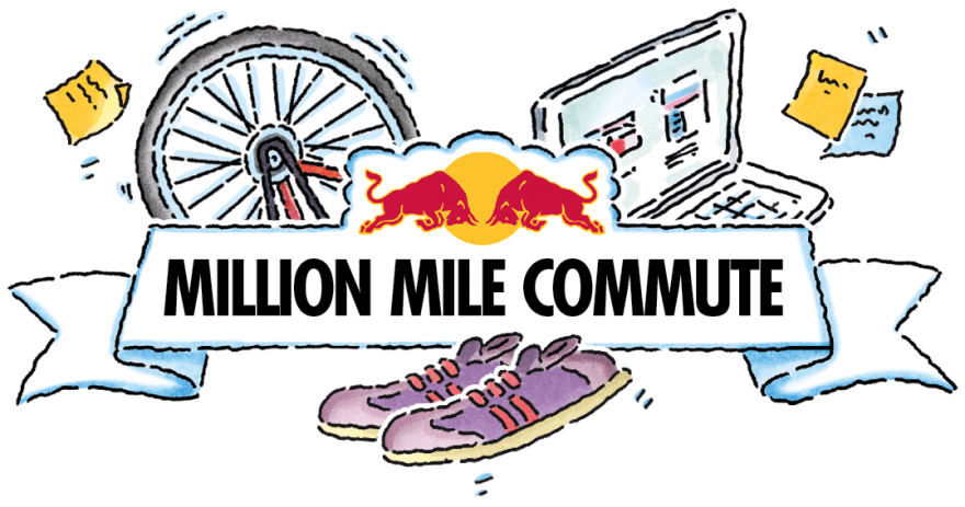 Red Bull Million Mile Commute (880x463), Png Download