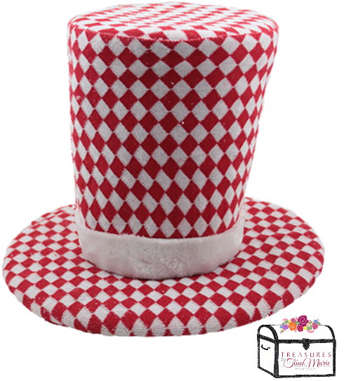 Checkered Hat Sculpture (set Of 4) Wingtaitrading (550x618), Png Download