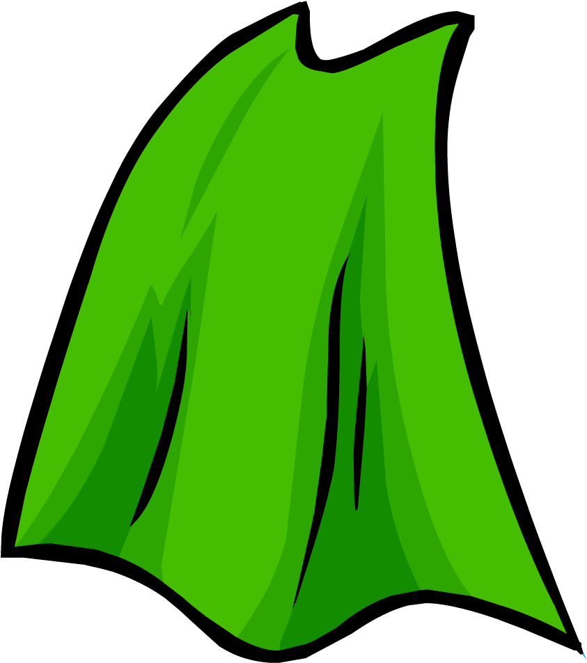 Lime Green Cape - Clip Art (951x951), Png Download