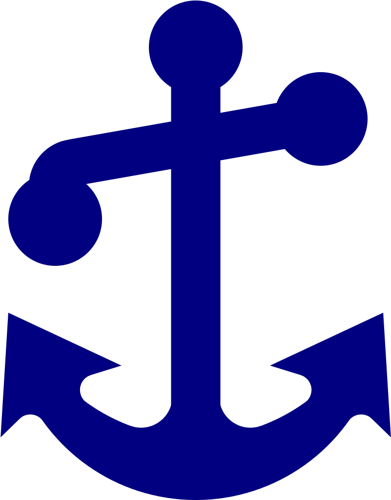 Open - Navy Anchor Insignias (1000x1000), Png Download