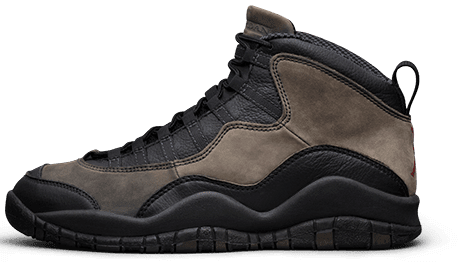 Air Jordan X Sample Black / Dark Shadow True Red - Air Jordan (460x262), Png Download