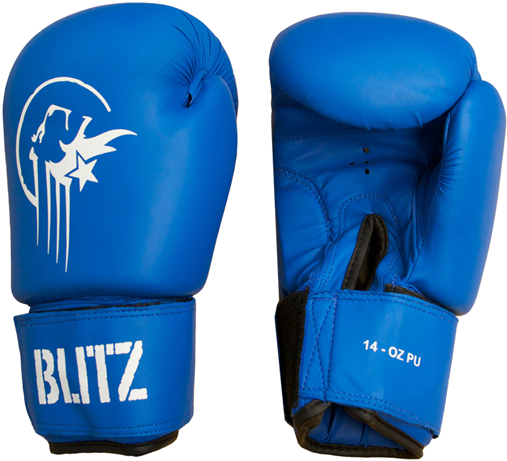 Pu Boxing Gloves Blue - Blitz Sport (1000x1000), Png Download