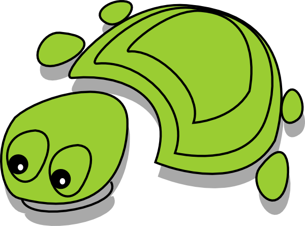 Animation Editing Of Green Turtles - Tortoise Cartoon (600x444), Png Download