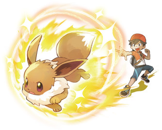 Preview Art - Pokemon Let's Go Pikachu And Eevee (350x350), Png Download