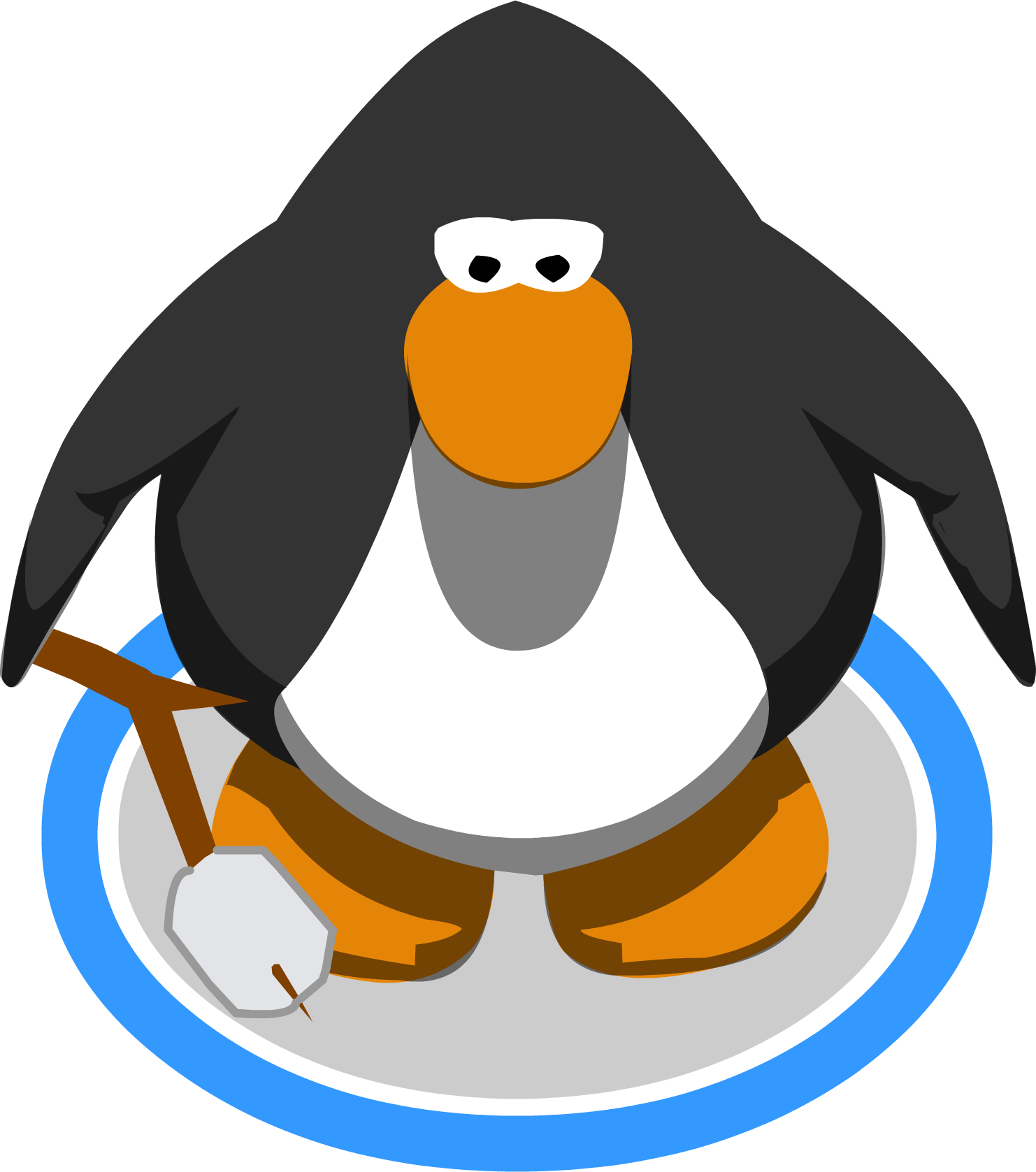 Campfire Marshmallow In-game - Club Penguin Penguin Sprite (1482x1677), Png Download