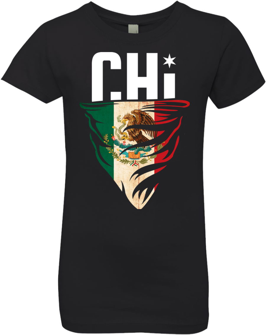Girls' Chi Mexican Flag T-shirt - Shirt (1155x1155), Png Download