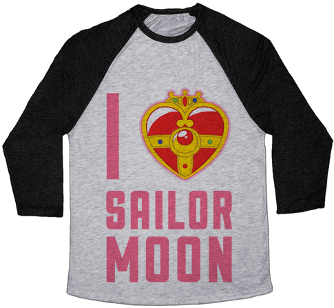 I Heart Sailor Moon Baseball Tee - Change My Mind Shirt (484x484), Png Download