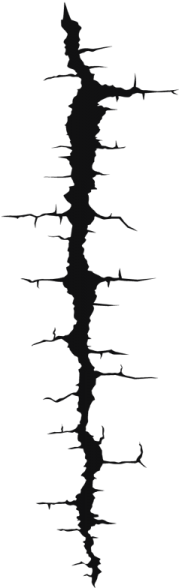 Crack Wall Png - Monochrome (600x600), Png Download