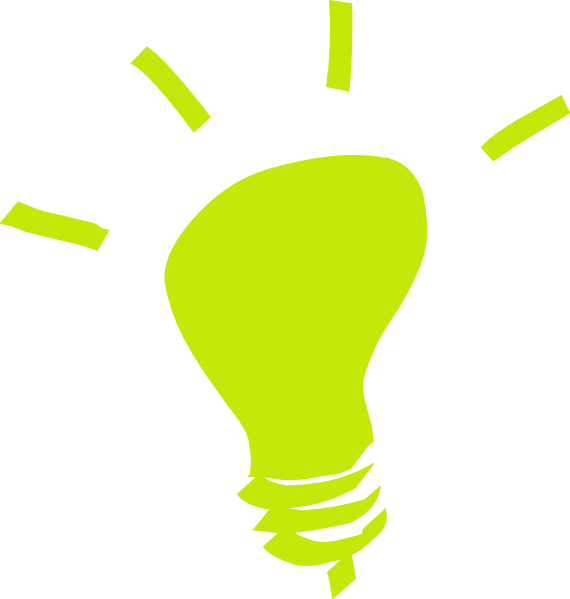 How To Set Use Green Lightbulb Clipart (570x599), Png Download