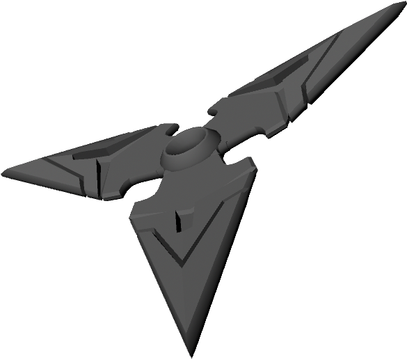 Genji's Shuriken Just A Personal Project Of Mine To - Shurikens Genji Png (1280x720), Png Download