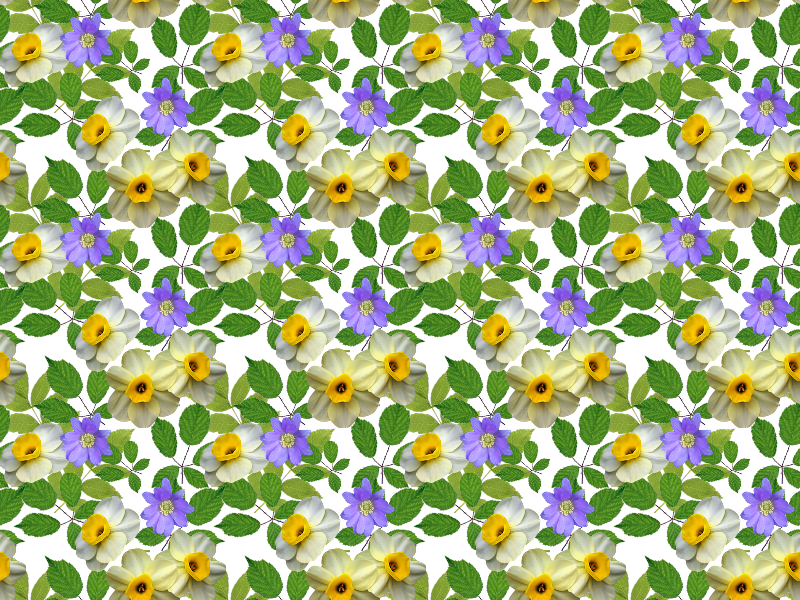 Spring Flower Pattern Png - Flower Pattern Png (800x600), Png Download