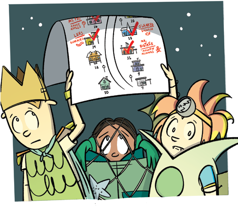 It Was All This Halloween Excitement That Inspired - Cartoon (487x460), Png Download