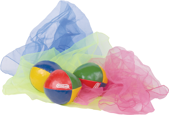 Juggling Scarves And Ball Set (600x600), Png Download