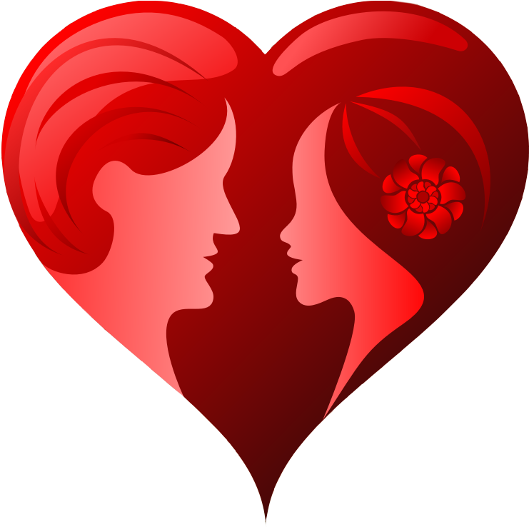 Valentines Day Couple Png Download Image - Couple Heart Png (770x800), Png Download