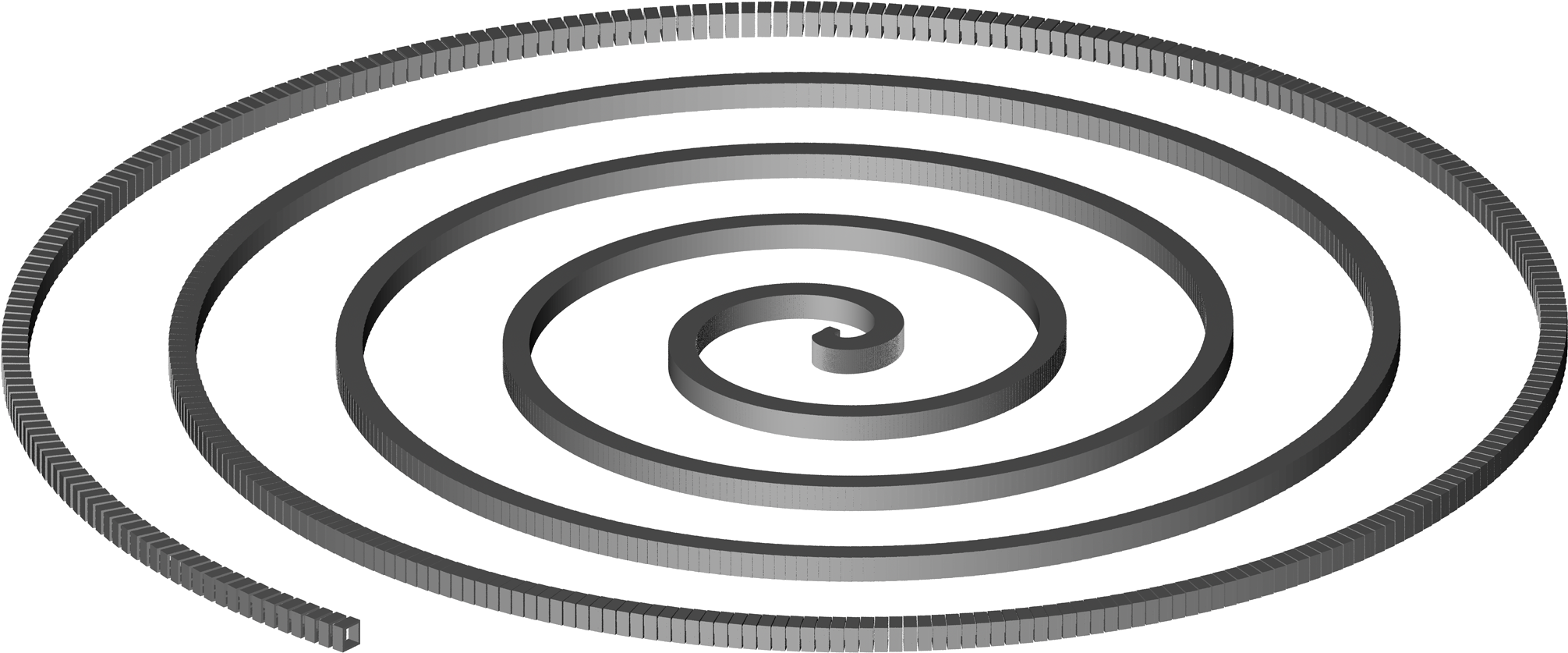 Spiral Png Background Image - Spiral (1024x437), Png Download